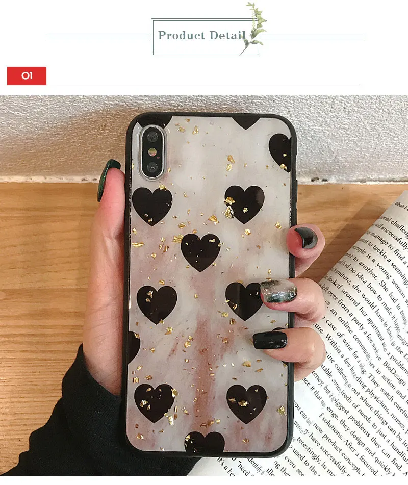 Glitter Love Glossy TPU Phone Case For iPhone 6 7 8 Plus Case Cover For iPhone X XS 7Plus 8Plus 6 s Plus 6s XR Max Cases Capinha (14)