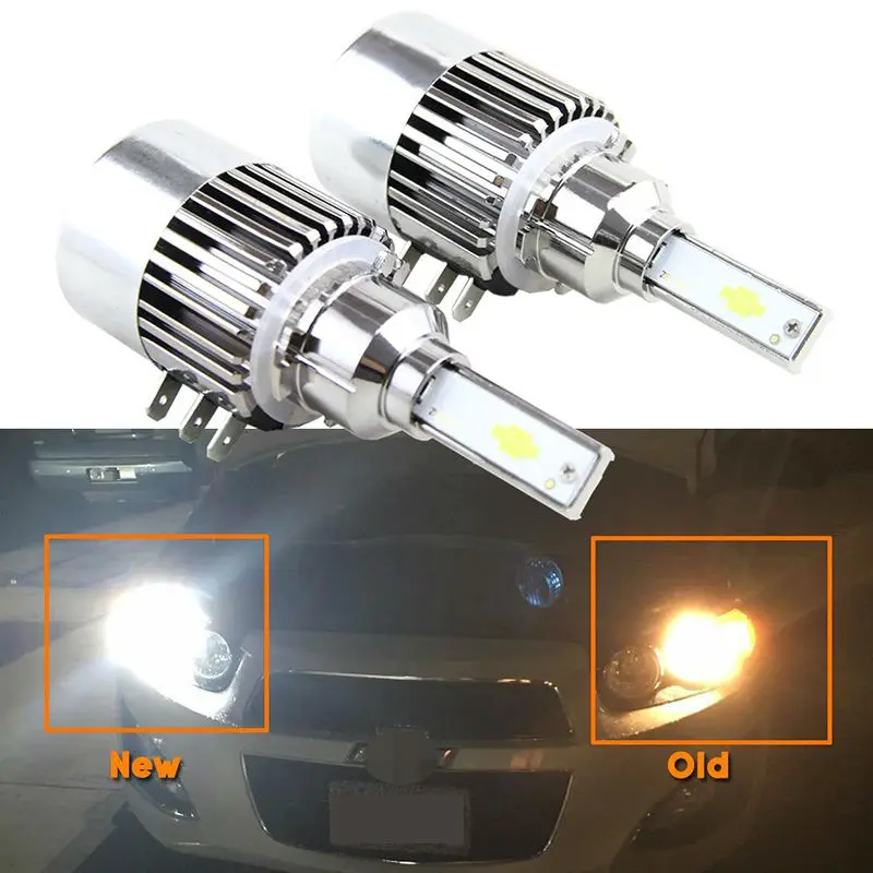 H15 Replacement Led Headlight Bulb Kit Error Free Canbus DRL Daytime Running Light 6000K White Light For VW Golf Touran Audi A3 Q7 Mercedes GLK300 GLK200 GLA260 DRL Headlamp Conversion Kits Lamp  (5)