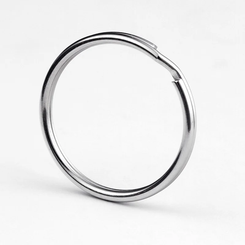 

100pcs 23mm Round Stainless Steel Split Key Rings keyring for Keychain Making DIY accessories