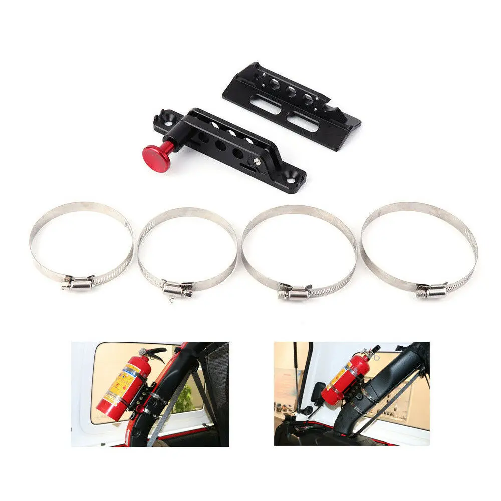 Fire Extinguisher Roll Cage Mount Kit for UTV RZR XP Maverick YXZ1000