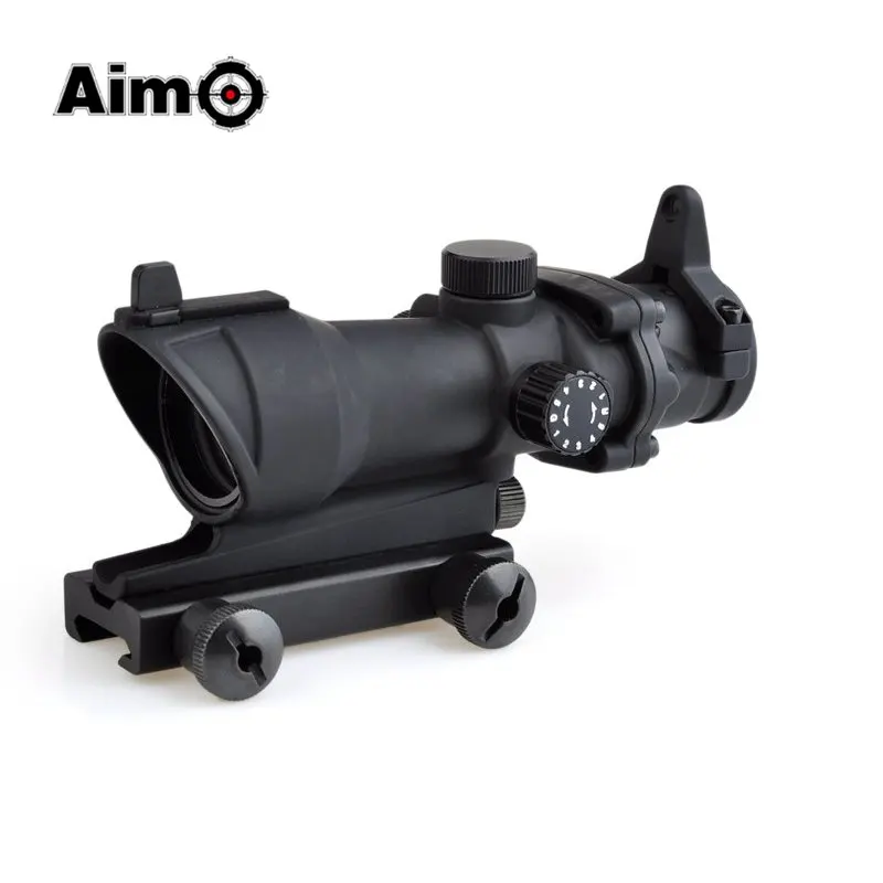 

Aim-O hunting Reddot ACOG 4x32 Optical Rifle Telescope Red / Green Reticle With Mount 1 set AO5318