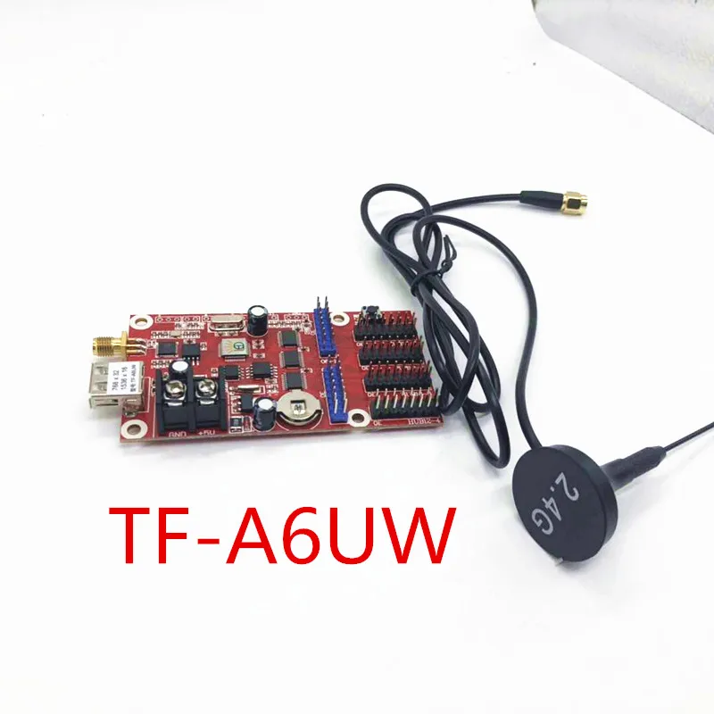 TF-A6UW USB и wifi светодиодный дисплей экран контроллер P10, P16, P20, F3.0, F3.75, F5.0, P6 одного цвета и двойная цветная светодиодная(led) контрольная карта