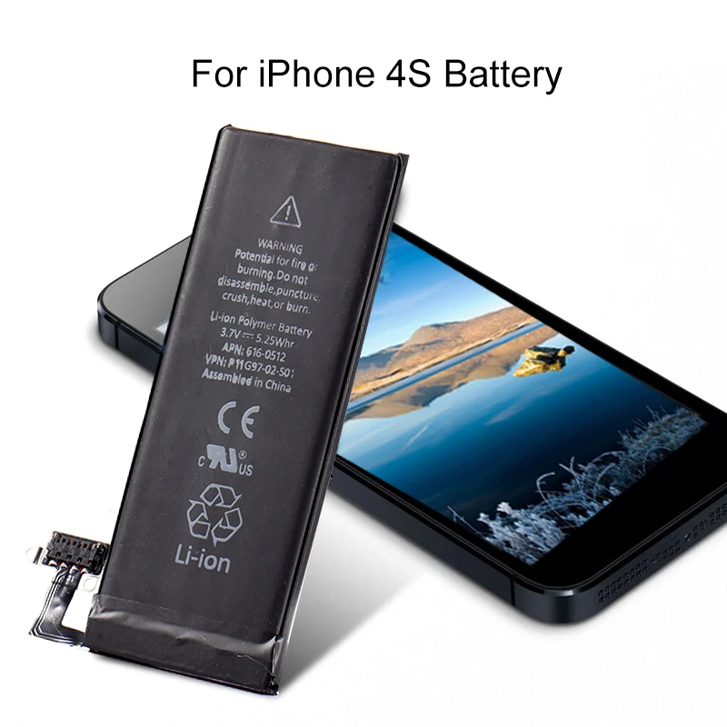 

Genuine for Apple Internal Replacement Battery for iPhone 4s battery 3.7V 1430mAh Built-in Lithium Battery For iPhone4S A1387