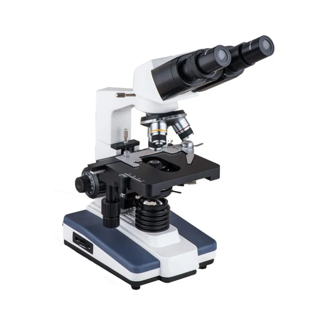 

XK-SW002 Binocular Compound Microscope Two Layer Mechanical Stage NA1.25 Condenser Biological Microscope for School Lab