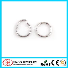 316L хирургический стальной шарнирный сегмент серьги-гвоздики 1,2*8 мм Лот из 10 шт ювелирные изделия для тела