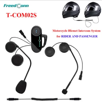 

FreedConn T-COM02S Motorcycle Helmet Bluetooth Headsets Intercom Handsfree Headset Rider&Pillion Interphone Helmets Headphone