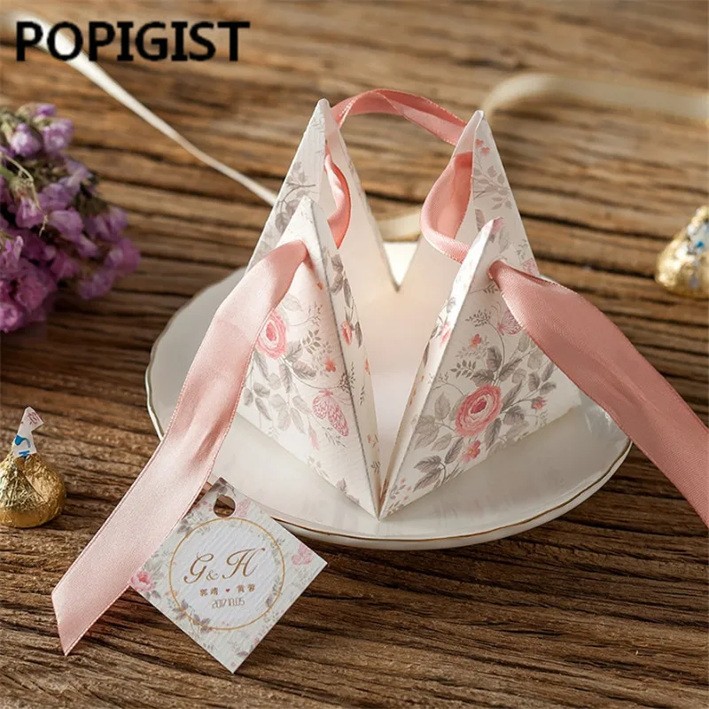 50 шт. Подарочная коробка с лентами и бирками|box with ribbon|box boxbox gift box |