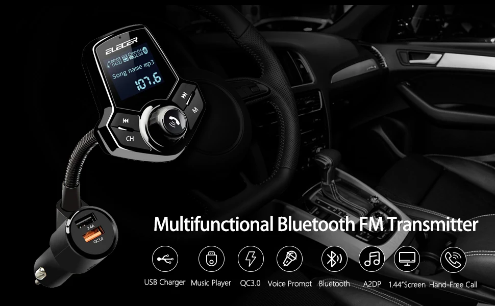 Bluetooth FM передатчик автомобильный комплект MP3 музыкальный плеер USB модулятор