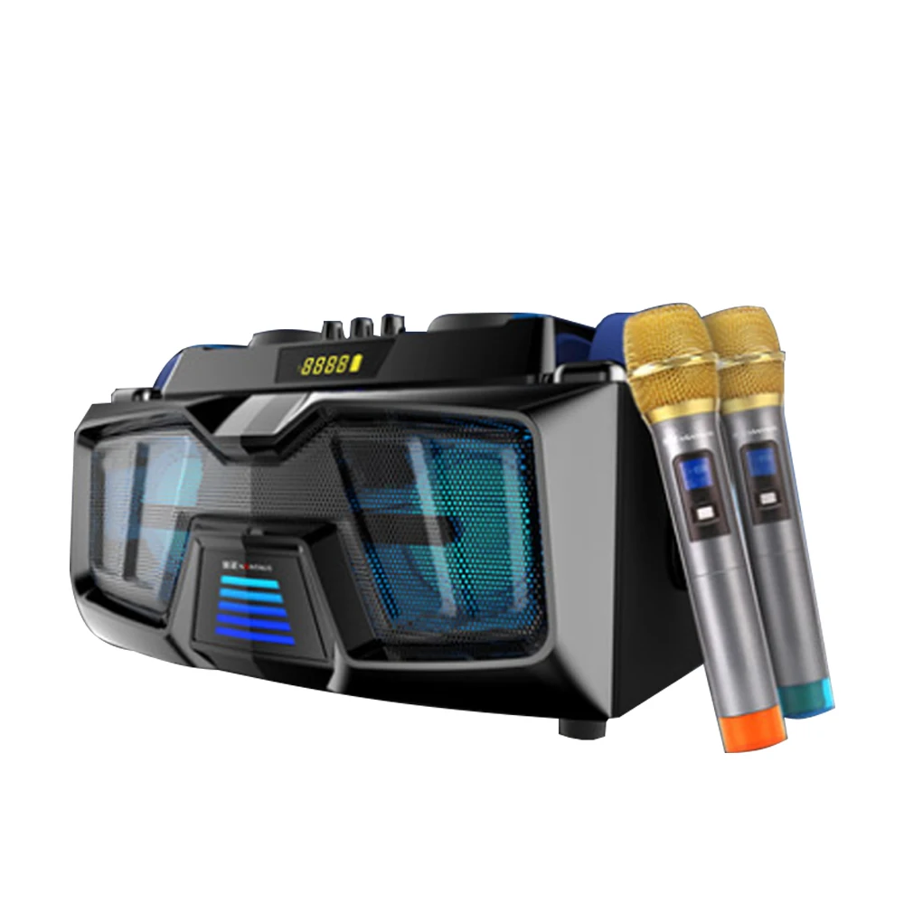 Bluetooth Multimedia Speaker Karaoke Microphone Super DJ Bass Hi-Fi Active Portable 2.1 Home Theater System with TF Card USB Bluetooth Multimedia Speaker Karaoke Microphone Super DJ Bass Hi-Fi Active Portable 2.1 Home Theater System with TF Card USB