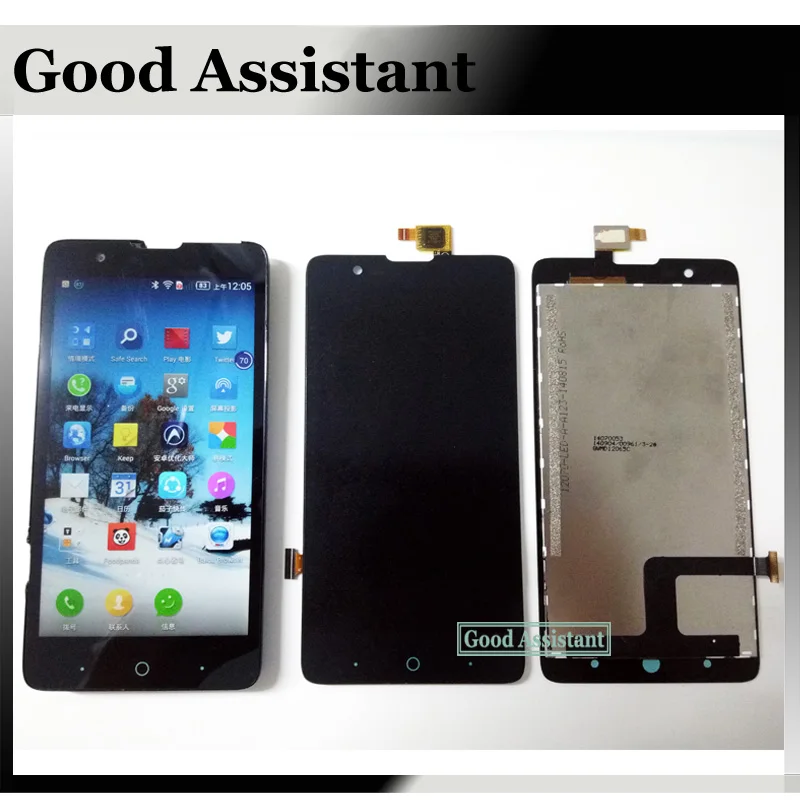 

100% Tested Black 5.0 inch LCD Display + Touch Screen Digitizer Assembly Replacement For ZTE Blade HN V993W l3 plus