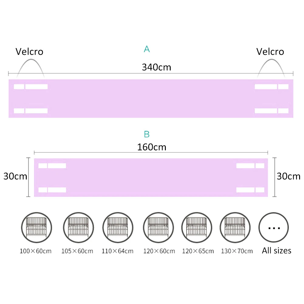 Забор для кроватки, воздухопроницаемая сетка, подкладка для детской кроватки, Комплект постельного белья для предотвращения столкновений, съемная регулируемая длина