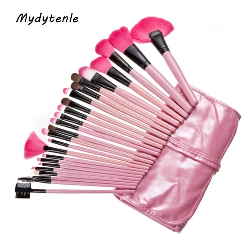 

Top Quality Professional 24 pcs Kabuki Makeup Brush Set Tools Make-up Tool Kit Goat Hair Make Up Brush Set Case Cosmetic brush