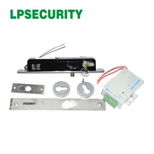 С питанием Электрический мертвый болт с Mort замок цилиндрические ключи Блокировка dropbolt дверной замок при отключении питания 12 В 24 В DC