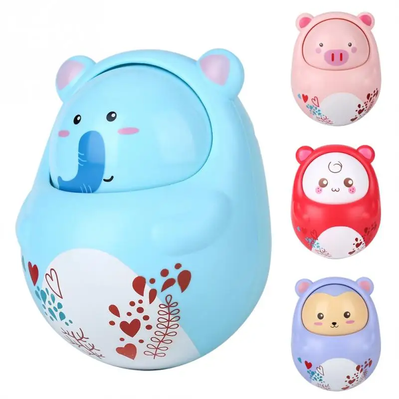 

Baby Toys Infant Rattle Roly-poly Tumbler Musical Hand Bell Toy Cartoon Swing Rattle Newborn Develop Toys for Baby 0-24 month