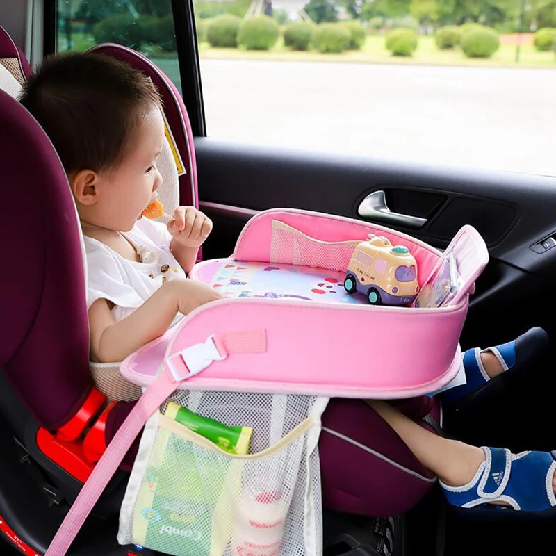 

Boy Girl Multi-function Car Safety Seat Plates Children Stroller Car Chair Stroller Accessories Kids Waterproof Car Dinner Table