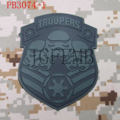 501st Легион трооперы 3D ПВХ патч - Цвет: PB3074 Green