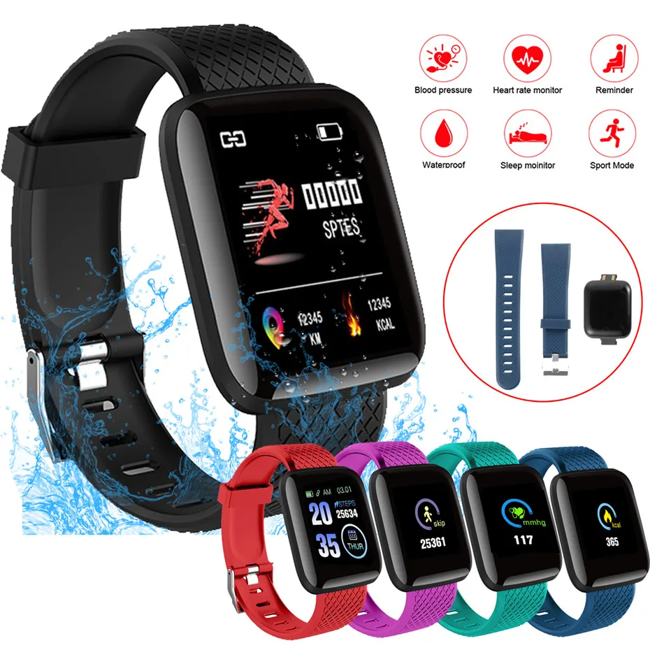 

SZHAIYU Fitness Tracker Watch Heart Rate Monitor Pedometer Smart Bracelet Blood Pressure IP67 Waterproof Women Men Smartwatch