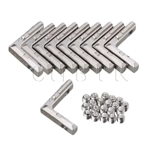 10x CNBTR прямоугольный карбоновый стальной угловой соединительный шов кронштейн для алюминиевого профиля 2020 серии - изображение