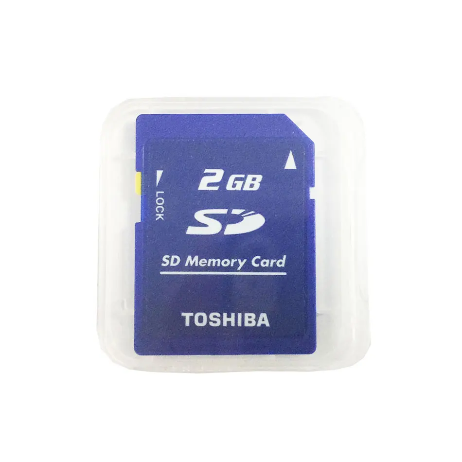 Toshiba 2GB класс 2 SD-M02G sd-карта стандартная безопасная sd-карта памяти для цифровых камер и видеокамер Блокировка памяти SD