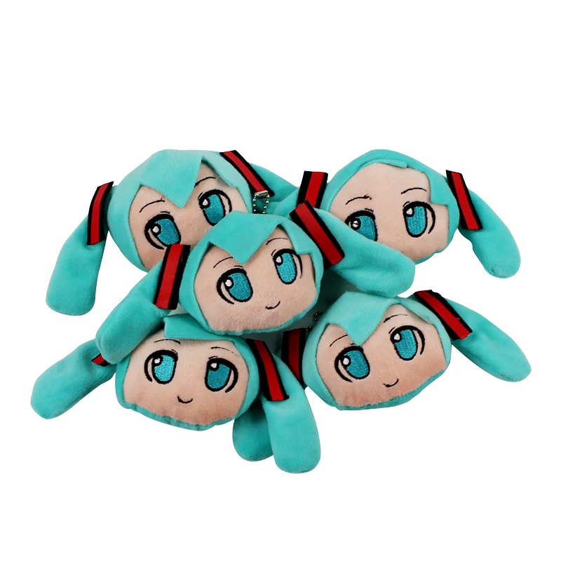 10 шт./компл. Японии аниме Hatsune Мику куклы плюшевые игрушки брелок мягкие игрушки для детей подарок Подвески Дети подарок