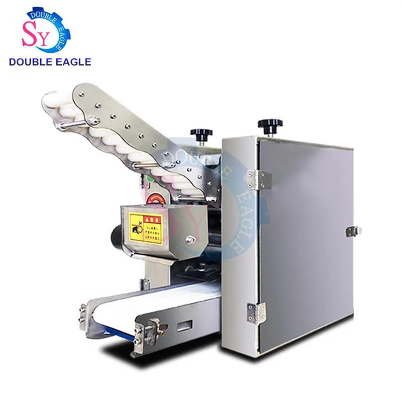 

Wholesale Price electric dumpling skin roti maker/dumpling wrapper making machine/wonton sheet making machine with no waste