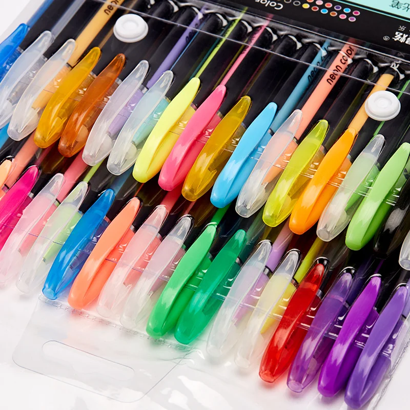 12 шт цветные гелевые кавайные ручки канцелярские пастельные блестящие флуоресцентные металлические цветные маркерные ручки принадлежности для школьников, студентов подарки