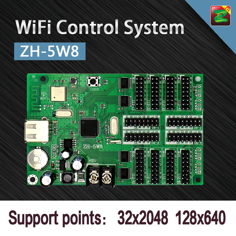 Zhonghang Wi Fi беспроводной контроллер светодиодного дисплея P10 HUB12 HUB08 один цвет