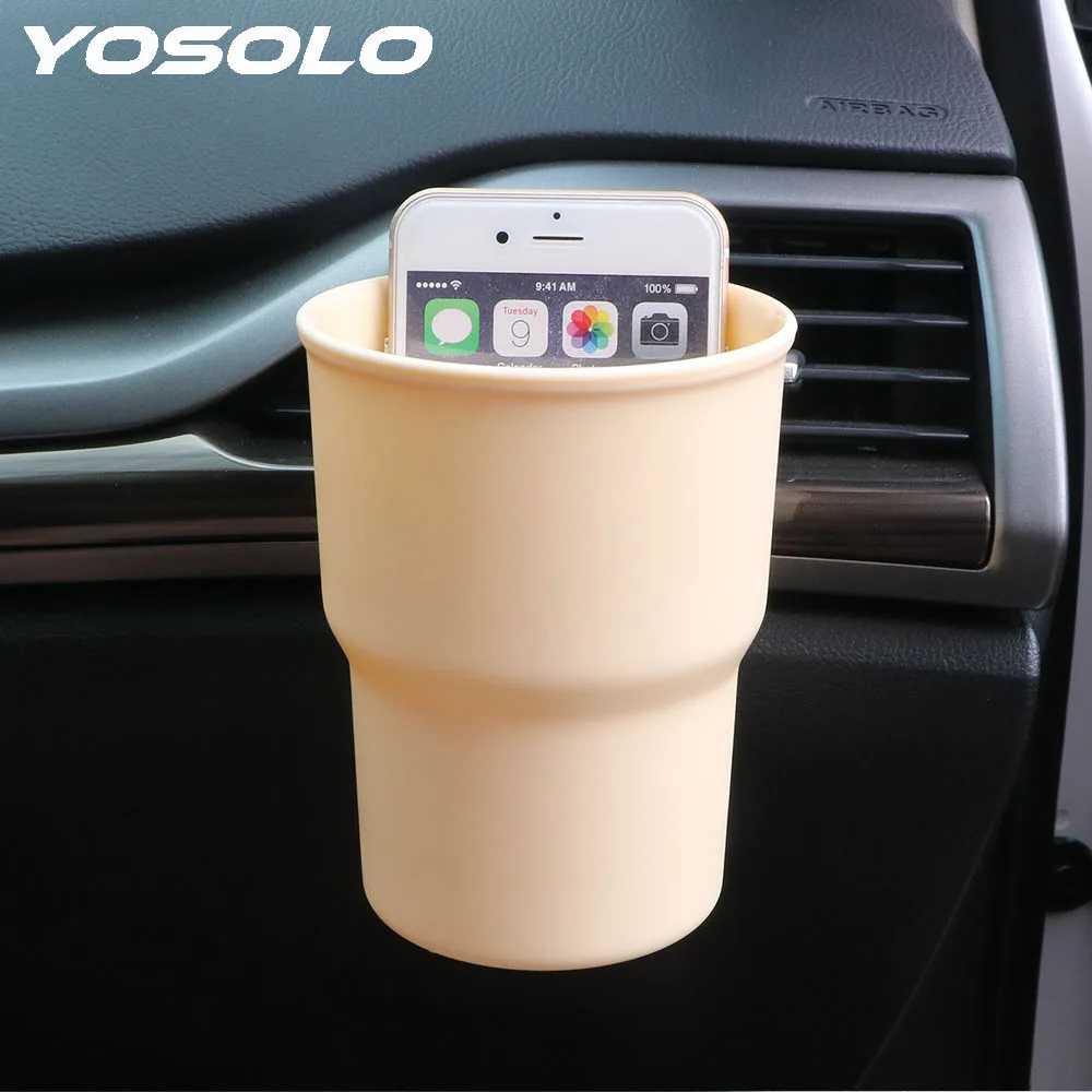YOSOLO Air outlet Mount Vehicle Trash Container Door Armrest Box Car-styling Drink Holder Car Phone Stand Car Organizer Storage YOSOLO Air outlet Mount Vehicle Trash Container Door Armrest Box Car-styling Drink Holder Car Phone Stand Car Organizer Storage
