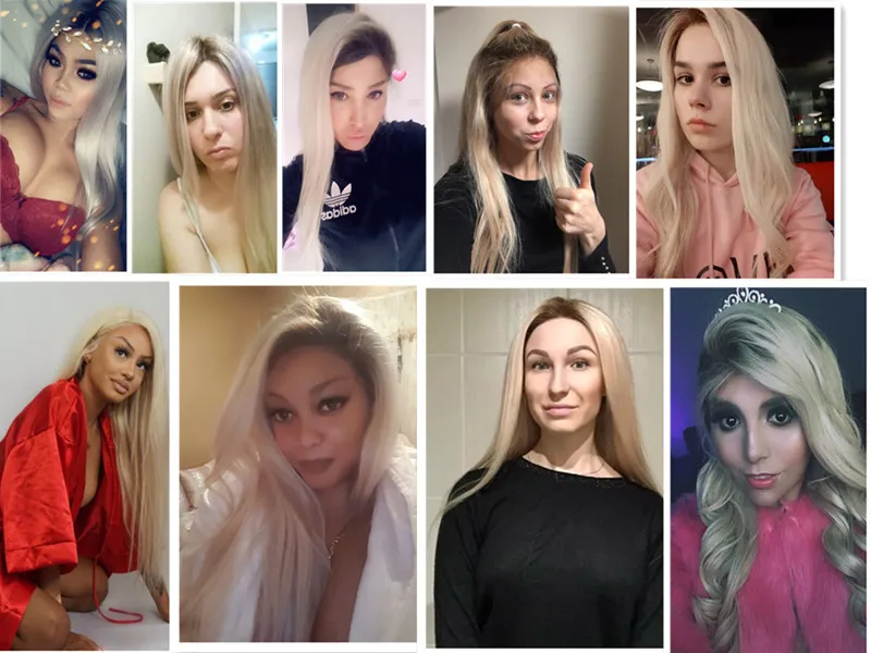 blonde color lace wig