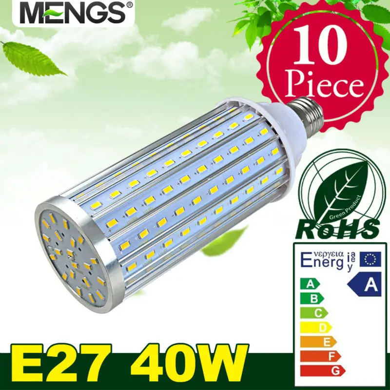 MENGS 10Pcs per pack E27 40W LED Corn Light 160x 5730 SMD LEDs Lamp In Warm / Cool White Energy-saving lamp | Лампы и освещение