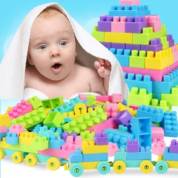 

New 135pcs/set Children's plastic building blocks assembled large particles boys and girls baby educational toys