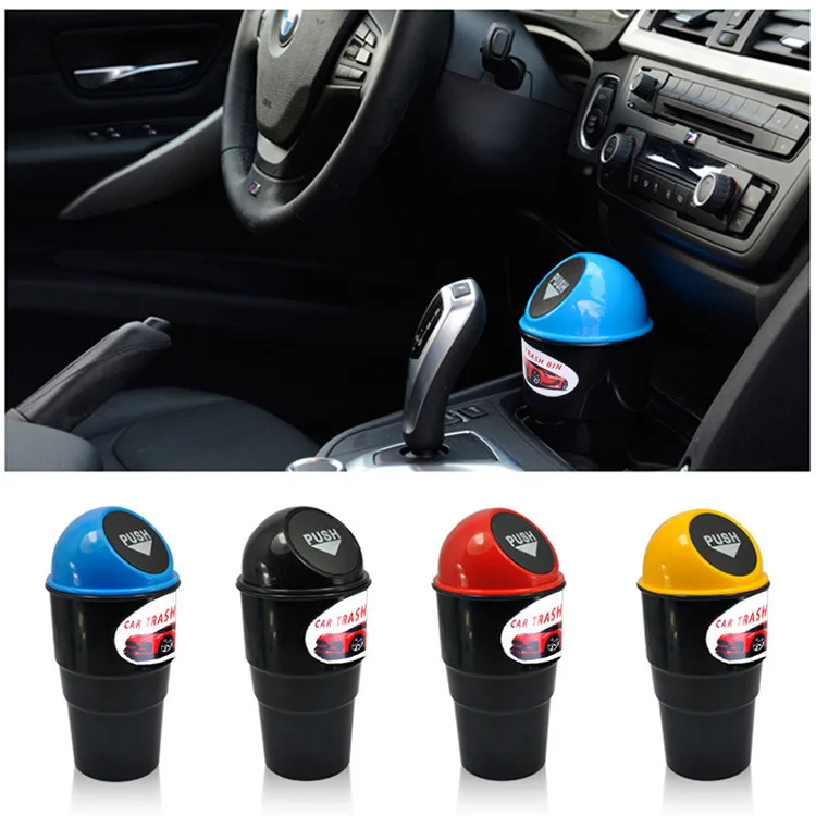 

Creative fashion car trash can car plastic mini trash can car multi-function debris storage bucket box