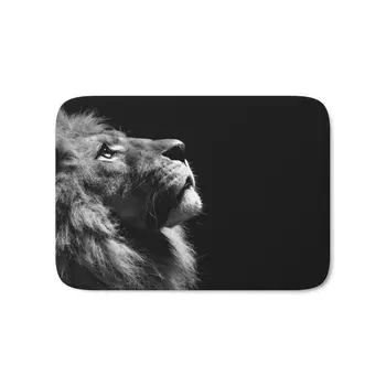 

Lion Bath Mat Mats Welcome Home Entrance Door Floor Flannel Rug