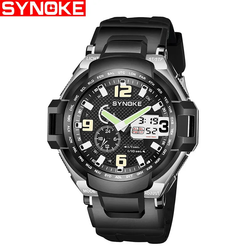 

Newest Fashion SYNOKE Women Watches Relogio Men Watch Relogio Masculino Waterproof Sports WristWatch