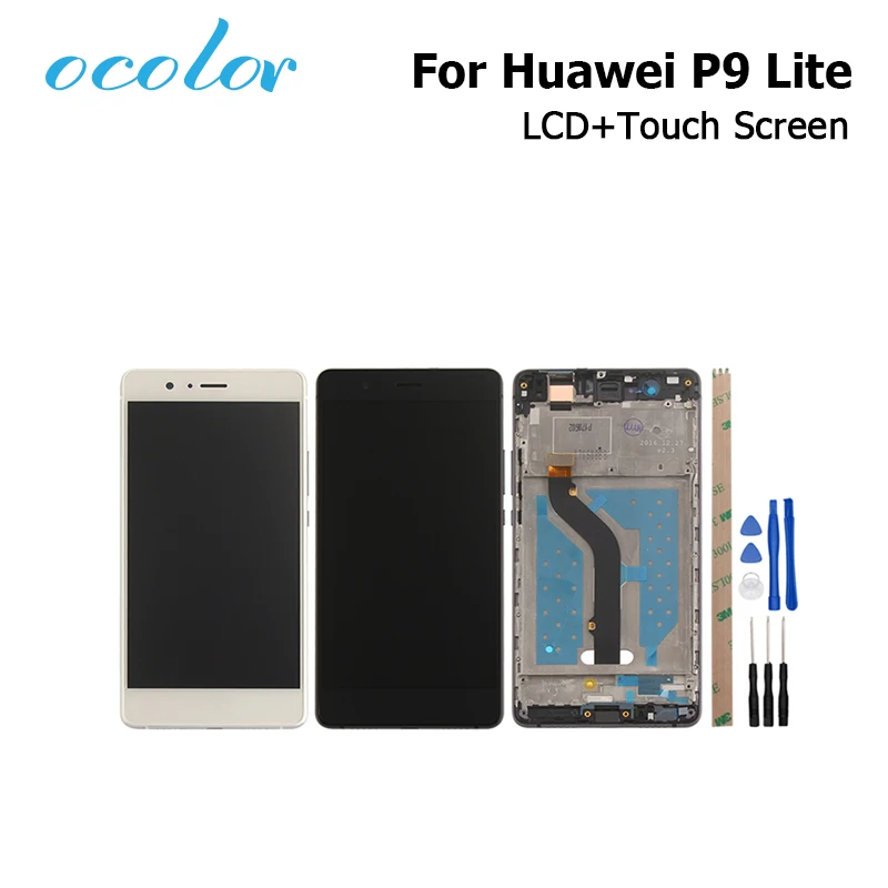 vasthoudend overal Condenseren For Huawei P9 lite LCD Display + Touch Screen With Frame Digitizer Assembly  Part For Huawei P9 lite Mobile Phone|screen touch|mobile screenphone screen  - AliExpress