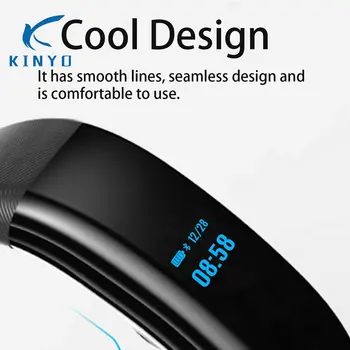 

Popular Cool design smart wristband blood pressure Monitoring sleep tracker Smart Band remote camera Smart Bracelet pk mi band 3