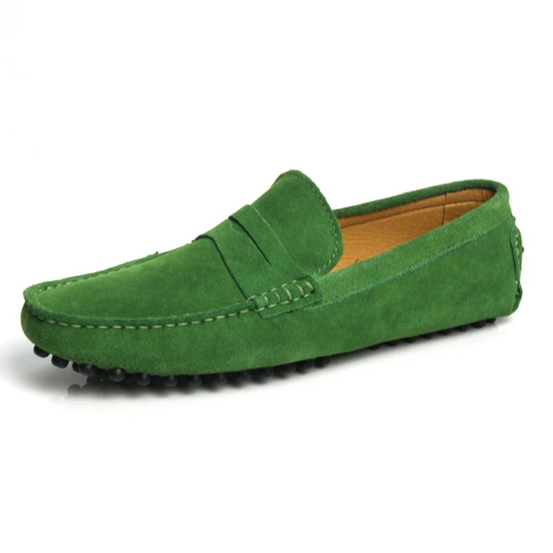 

In the spring of 2018 new men's leather shoes male matte leather strap driving casual shoes men in summer