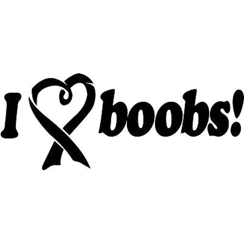 Виниловая наклейка с надписью I LOVE BOOBS Humor 20 х8 см|car sticker|stickers blackcar decal sticker |