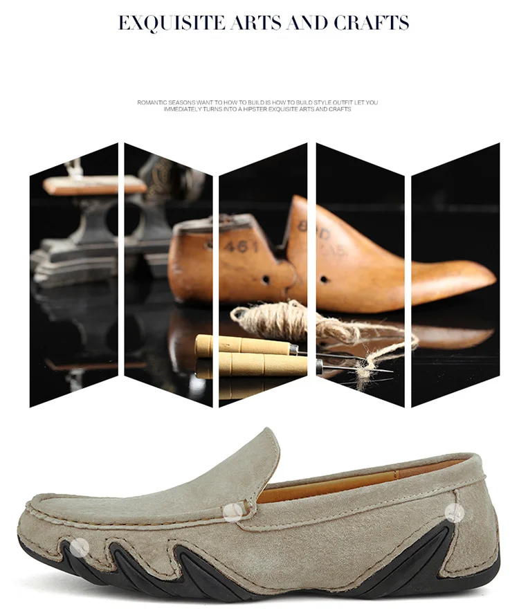 Натуральная кожа Для мужчин повседневная обувь простым и модным дизайном для мальчиков и девочек мягкие, удобные для носки удобные Для мужчин обувь без застежки; мокасины; мужские лоферы