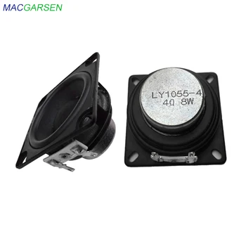 

53mm Full Range Speaker 4 ohm 8W Rubber Side NdFeB Loudspeaker 20 Core DIY Speakers Stereo Music Portable Audio Speaker 2pcs