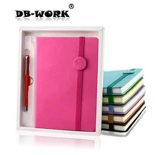 Бизнес ноутбук дневник A5 кожаный ремешок Корея Творческий подарок комплект индивидуальная Подарочная коробка упаковки