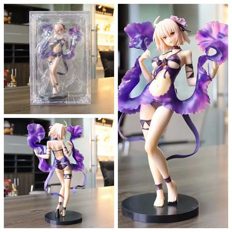 

FGO Joan D Arc Fate/Grand Order Anime figure Saber sexy bikini Ver. painted action PVC model figures gift F7708