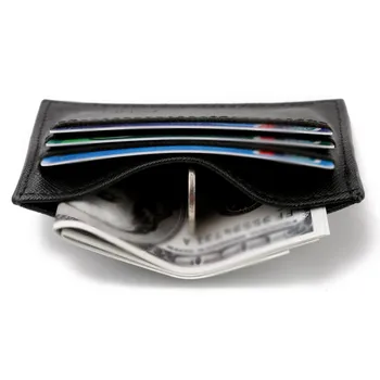 

Pu leather men's short ultra-thin card package letter print wallet mini ID card bus card holder wallet travel card package 2020
