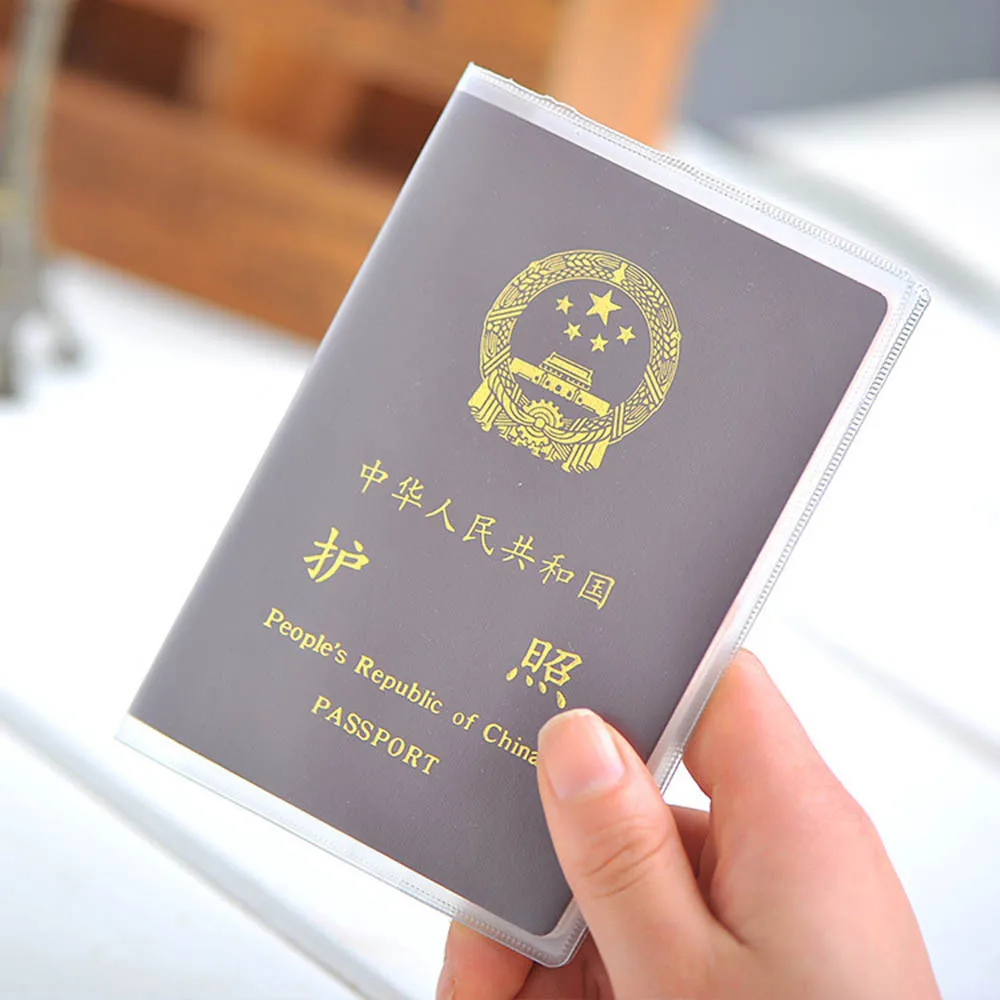 

Clear Transparent Standard Passport Cover management ID Card Travel Protector for Women and Men Pasport Holder Transparent Case