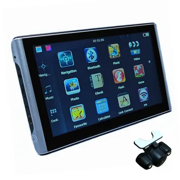

Car GPS Navigation 7" touch screen 8G Sat nav FM transmitter free maps,Optional Bluetooth AV-IN & Rearview camera