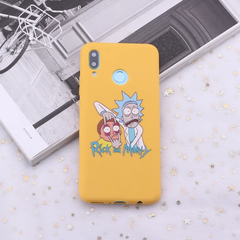 Для huawei Honor mate 10 20 Nova P20 P30 P Smart Rick and marty Memes Fan мультяшный карамельный силиконовый чехол для телефона Capa Fundas Coque