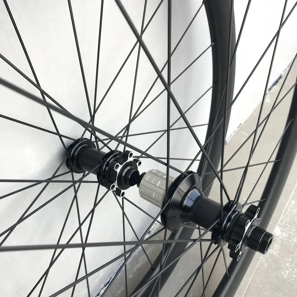 Clearance Winow 2019 carbon cyclocross wheels 6 bolts straight pull 50mm tubular tubeless clincher road disc brake carbon road wheels 4