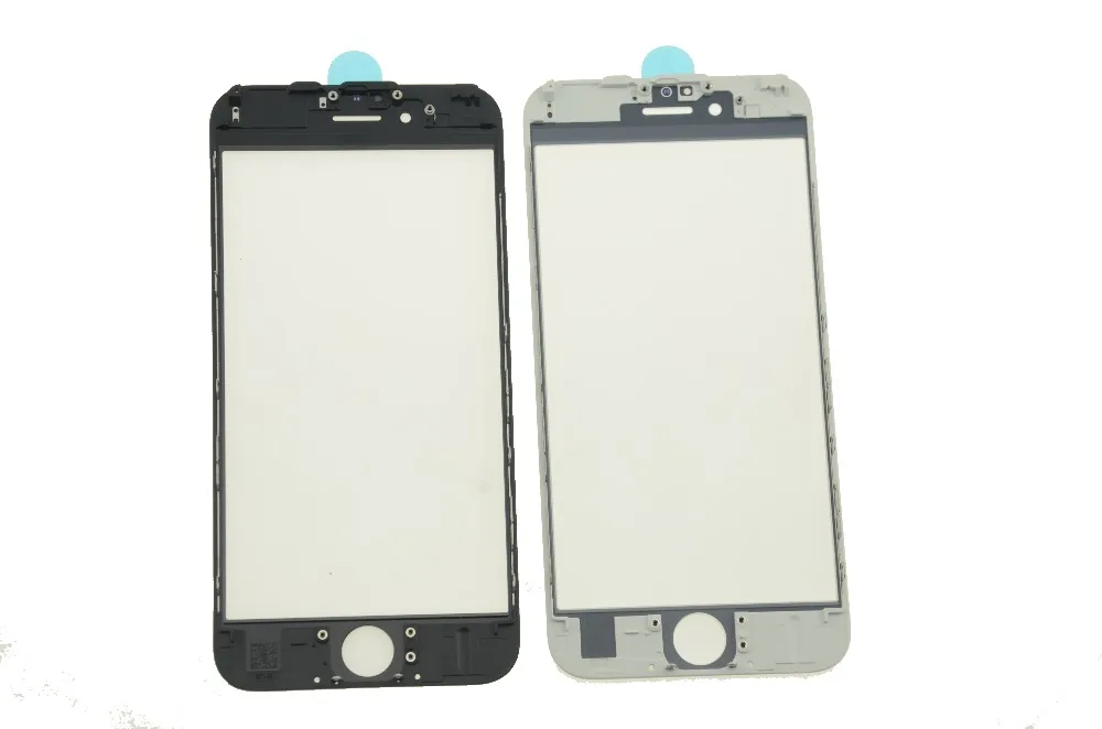 3 в 1 Передняя стеклянная линза с рамкой OCA для iphone 8 8 Plus экран внешнее стекло для iphone 7 6 6s plus 5 5s сломанный экран ремонт