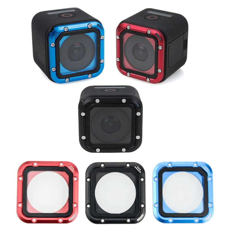 

Go Pro Hero 4 Session Aluminium alloy Lens Cap Cover For GoPro Hero4 Session Lens Frame Protective Lens Ring for Gopro 4S Camera