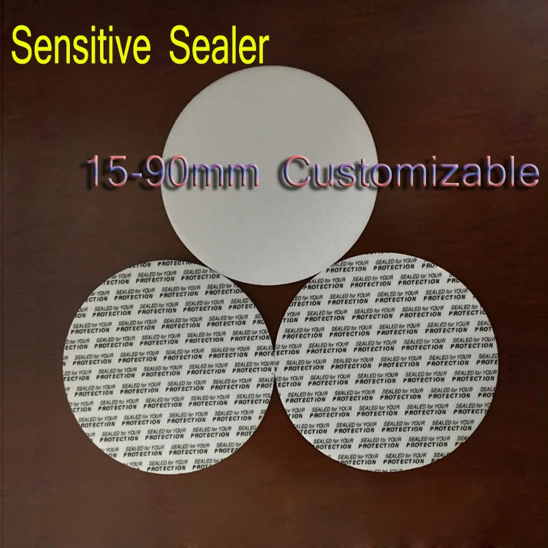 

customize 200pcs 97mm Self sticky bottle seals, plastic foma seals, Pressure-sensitive seals